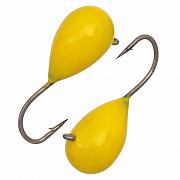 Капля с ушком d 6,0 мм, вес 3,2 гр, обмазка желтая /10 шт/